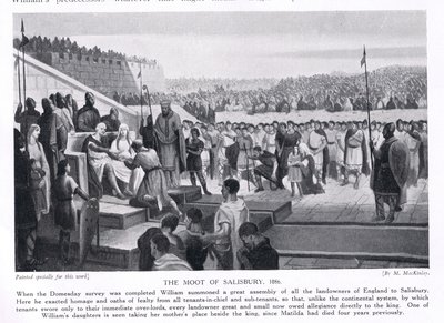 The Moot at Salisbury AD1086 by M. Mackinlay